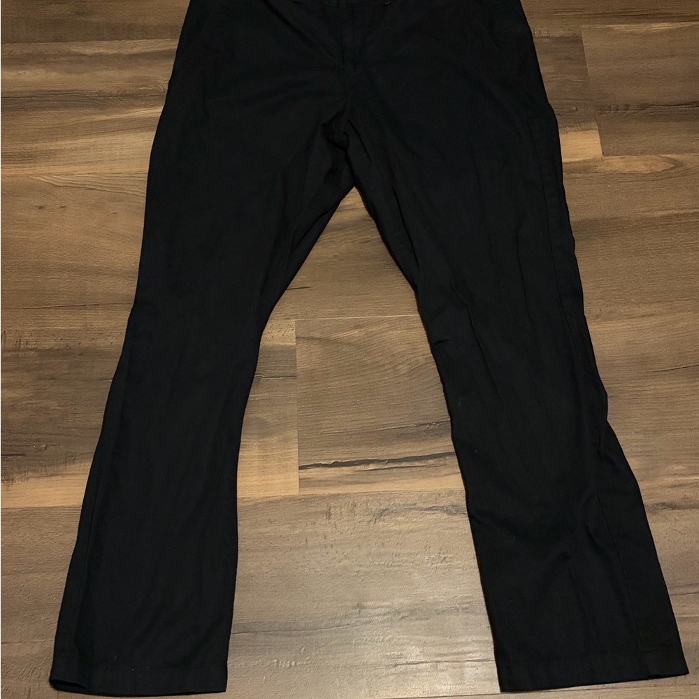 Mens Express Slim Fit Black Pants Size 33 x 30